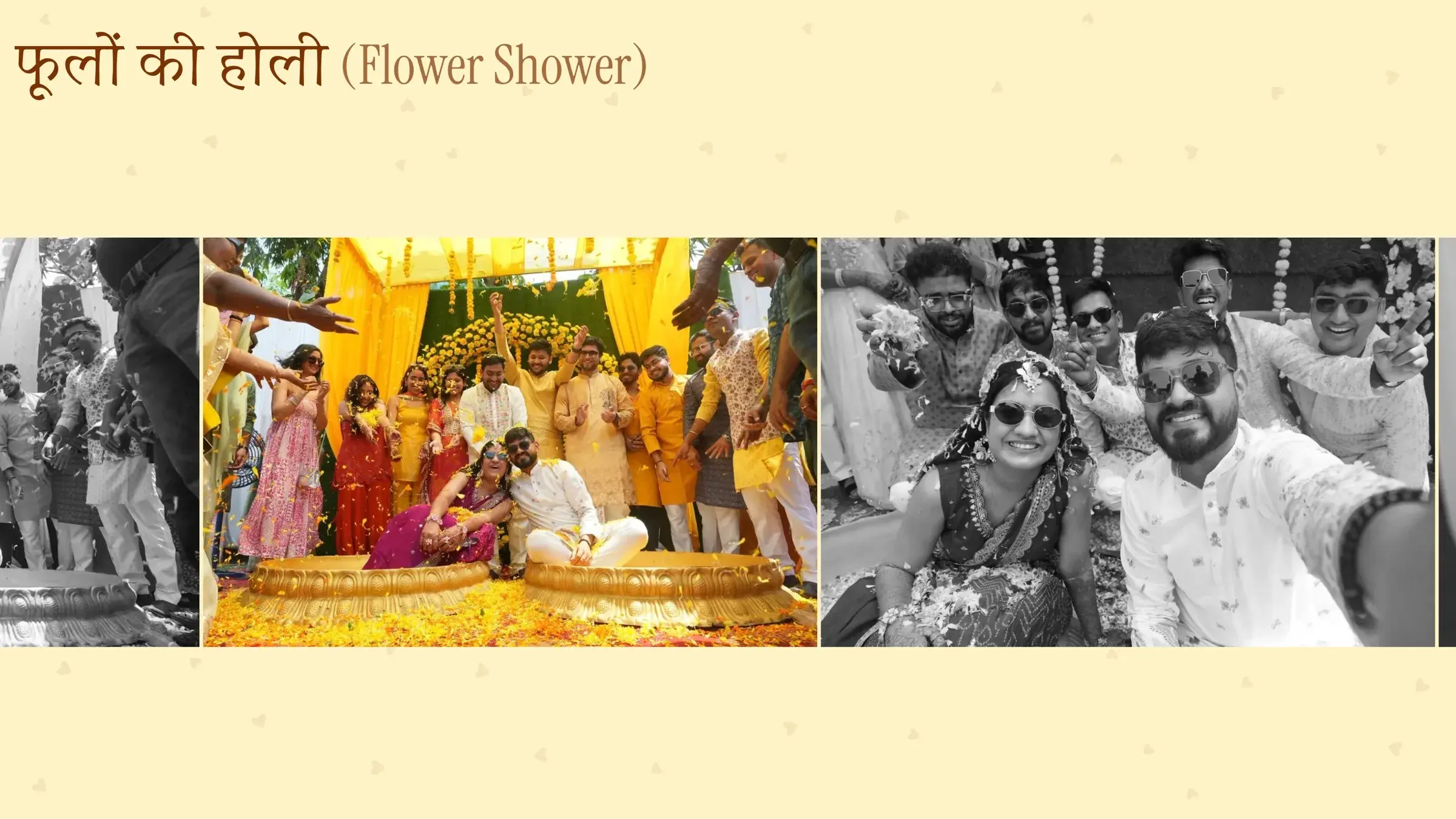 Haldi — Flower Shower