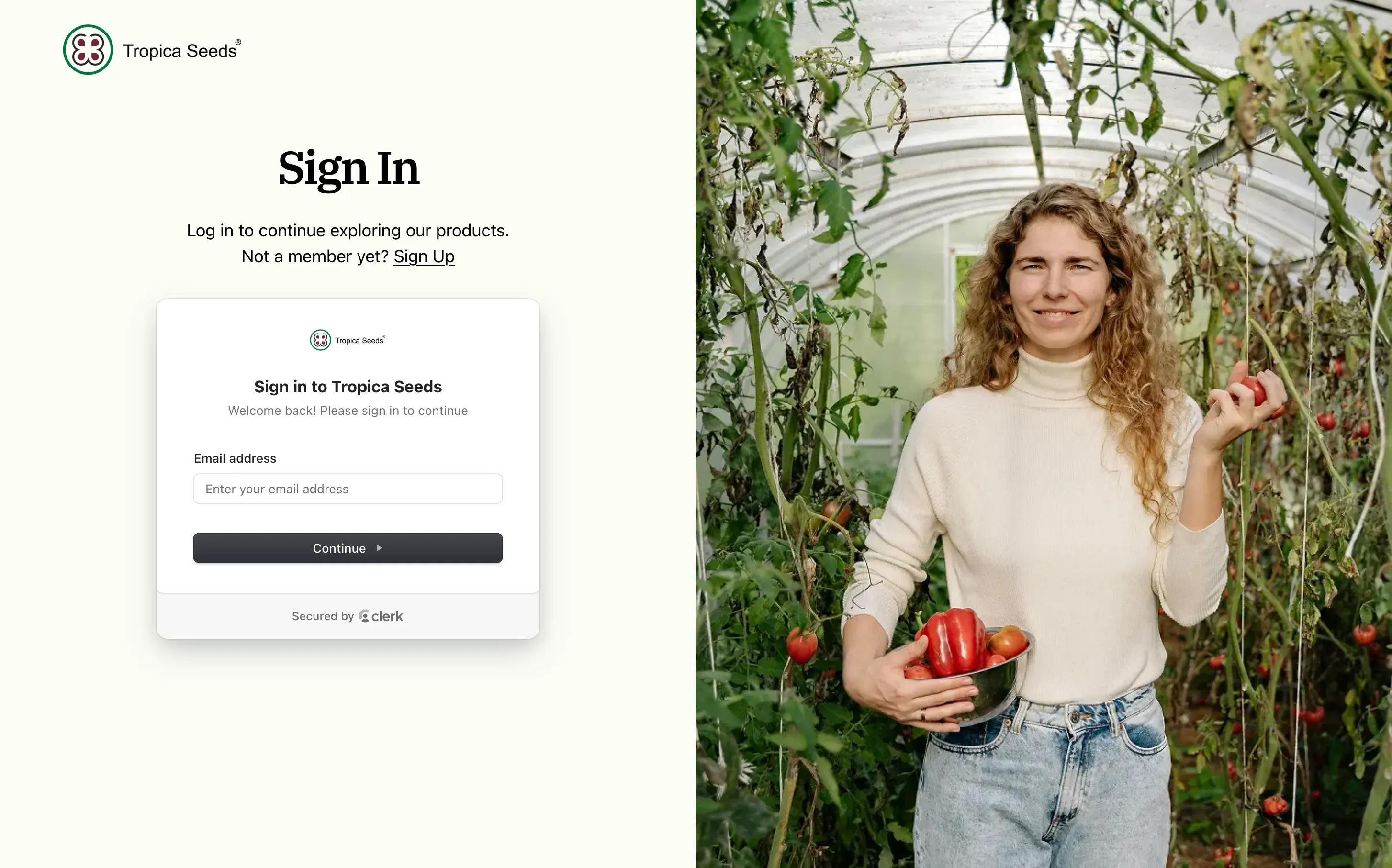 Sign In Page